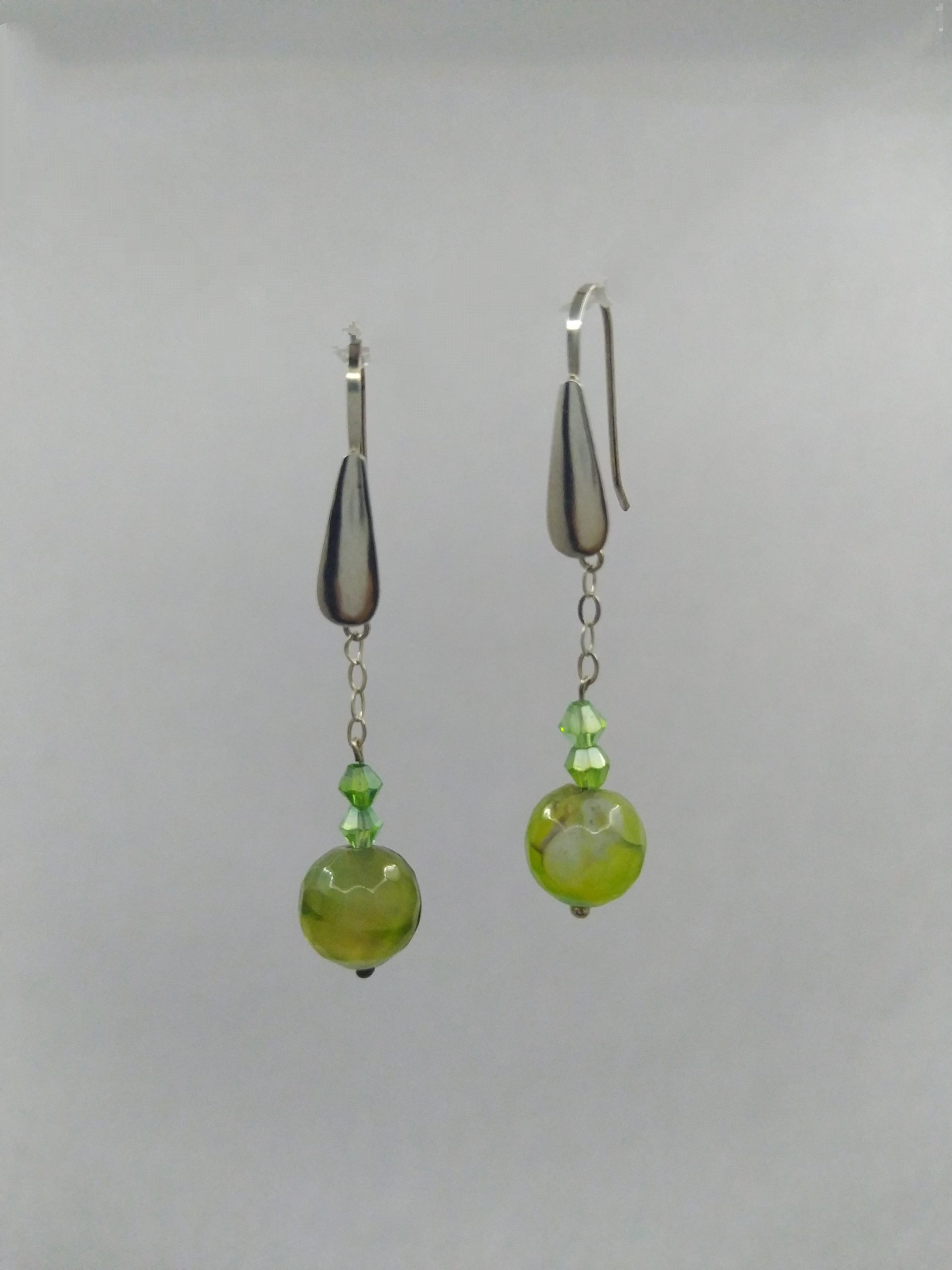 Pendientes Agata Verde