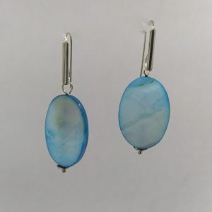 Pendientes Nacar Azul