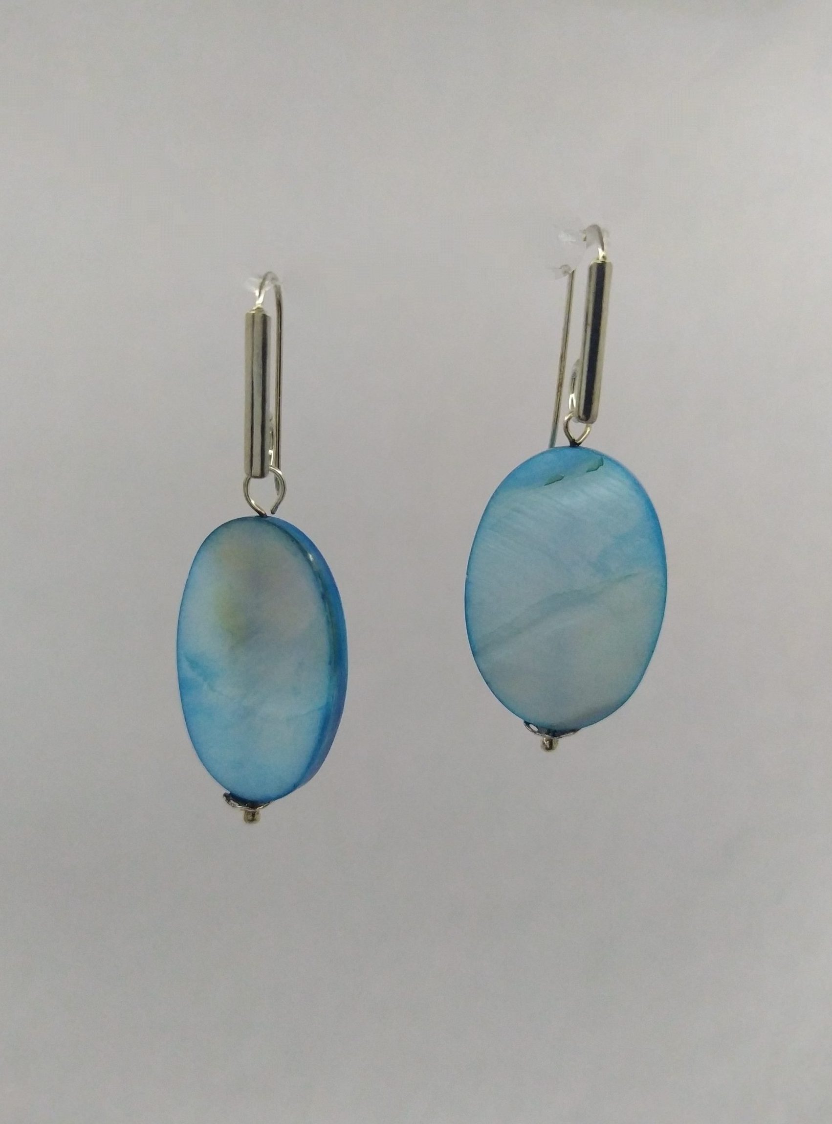 Pendientes Nacar Azul