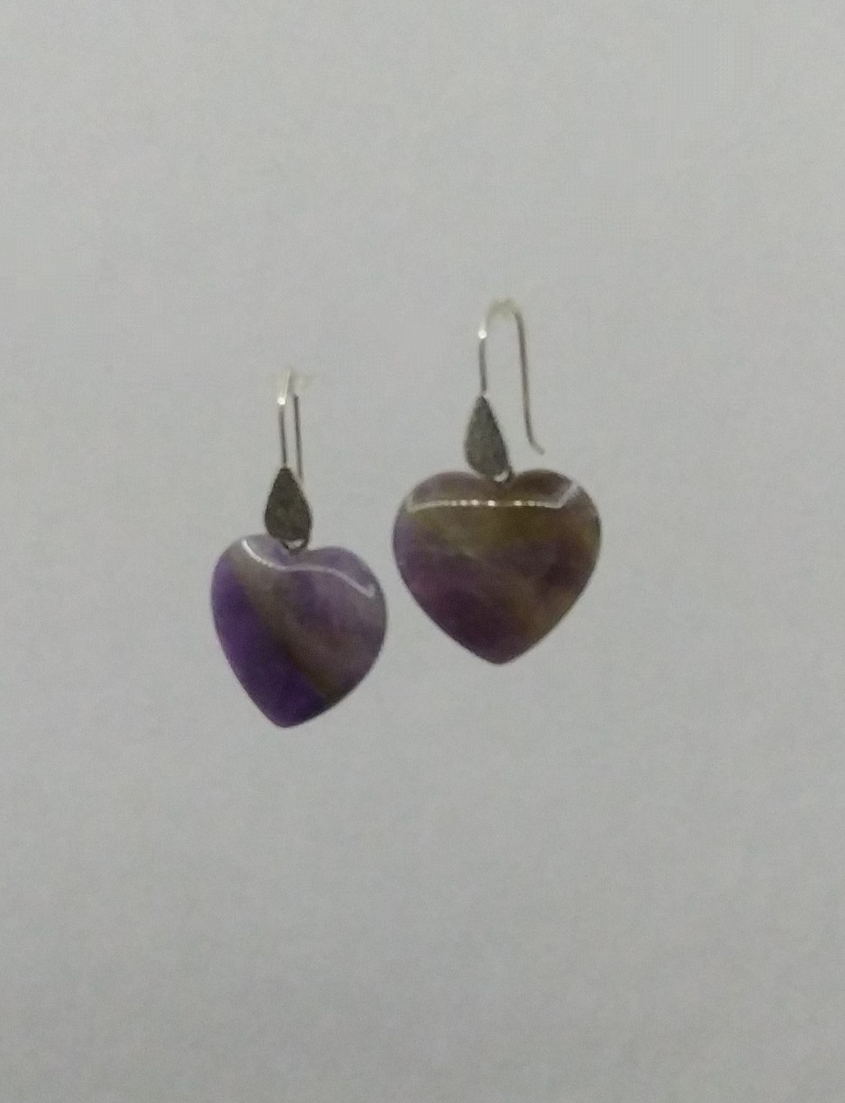 Pendientes Corazon amatista