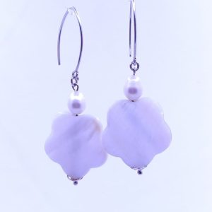 Pendientes Flor Blanca