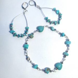 Juego de aretes y pulsera Esplendor tu
